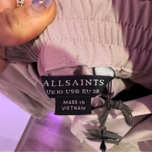 ALLSAINTS SET Aleida Tri Blazer + Aleida Tri Tailored Short in Dusty Pink - Picture 9 of 15